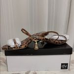 Dolce Vita Leopard Print Heeled Sandals Brown Size 7.5 Photo 2