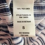 West Kei  Blue & White Faux Wrap Shirt Size Small Business Casual Meets‎ Yacht Photo 4