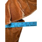 Line Dot Brown Velvet Ruffle Midi Dress Winter Feminine Cocktail Holiday S Photo 8