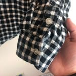 Paige Women's  Black & White Buffalo Check Flannel Button Down Top Size Small Photo 4