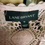 Lane Bryant Pink Lace Peplum Top Photo 2