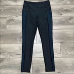 Athleta 29” Stellar Mid Rise Two Toned Ankle Pants Black Blue Size MT Photo 1