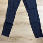 MOTHER Denim MOTHER Looker High-Rise Skinny Jean Size 26 Frayed Ankle Dark Wash Photo 3
