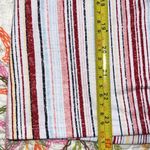 Late August  women's medium 3/4 sleeve blouse v-neck button accent tie bottom Photo 3