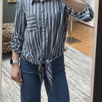 Ivanka Trump  Button Down Tie Blouse Photo 0