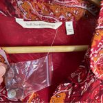 Soft Surroundings  Multicolor Paisley Blouse Size 1X NEW earth tones plus size Photo 3