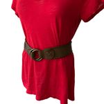 Another Line Inc Wide Hipster Leather Belt, Sz M Photo 1