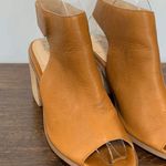 Sole Society Women's Peep Toe Bootie Heeled Sandals Ankle Strap Brown Size 8.5M Photo 4