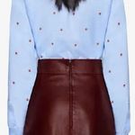 Gucci NWT Strawberry Print Bow Tie Cotton Button Down Blouse Size 40 IT Photo 1