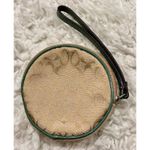 Coach  Signature Green Patent Leather Seahorse Round Wristlet Coin Purse Keychain Photo 1