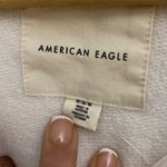 American Eagle Outfitters women’s New! Ivory cropped hoodie/sweatshirt size M Photo 2