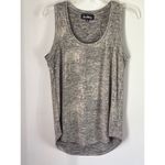 Sam Edelman  Shimmery Gold and Black Hi-Low round hem Top/Tank/Shirt/Blouse S Med Photo 3