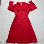 Vintage NWT Luxurious Scarlet Women's Robe Red Photo 0
