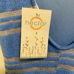 Lush Clothing Nectar Lush Women’s Blue & White Tank Sweater Knit Dress L Large Bust 38” NWT Photo 8