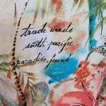 Chico's  Shirt Multicolor Tropical Flower Animal Print Long Sleeve Linen Collared Photo 4