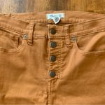 Madewell  Skinny Jeans 9” Mid-Rise 27 T Burnt Sienna Button Front Stretch Pockets Photo 1