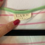 LAKE Pink White Green Sleepshirt Pajama Top Cotton PJs Women's size Medium Photo 1