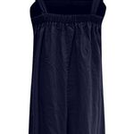 NEW Oversized Cotton Sleeveless Cotton Jumpsuit Adjustable Straps M Navy Blue Size M Photo 5