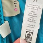 Athleta  Deep Water Teal Blue Gigi Racerback Mesh Detail Sports Bra size S Photo 2