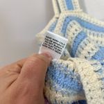 Vestique  Crochet Knit Crop Tank Top Pastel Patchwork Boho Festival Retro Sz M/L Photo 6