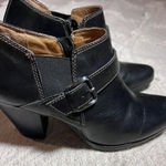 Sofft Size 8.5 M NELL Black Leather Ankle Boots Women Shoes Buckle Zipper Heels Photo 0