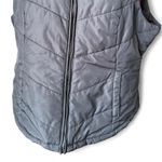 Aeropostale Women's Puffer Vest XL Gray Hot Pink Lining Zip Up Quilted Warm Photo 4