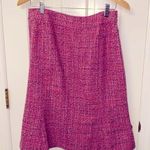 Neiman Marcus  Wool tweed rose pink skirt. Fit and flare. Size 10. Photo 0