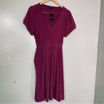 Torrid NWT  Mini Studio‎ Knit Surplice Dress  Boysonberry Size 1 Photo 5