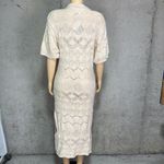 MARBLE crochet midi cover up dress sz s White Photo 3