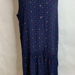 Gap  Blue Diamond Print Sleeveless Shirt Dress Sz Small Photo 6