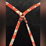 Hollister EUC Red and White Embroidered Y2K floral tank size medium Photo 6