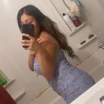 Flower Short Dress Blue Photo 2