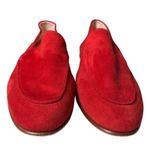 Antonio Melani Red Suede Loafers Women's Size 8M Leather Sole Minimalist Classic Photo 1