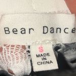 Bear Dance  White Cover up pull on Tie Front shirts size s Photo 2