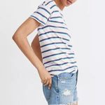 Madewell Whisper Cotton Rib-Crewneck Tee in Rockwood Stripe XXS Photo 1