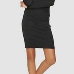 Alternative  Women's Black Eco Mock Neck RibKnit Bodycon Dress long sleeve S new Photo 0