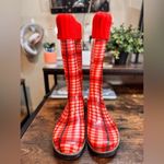 The Ohio State University OSU Buckeyes Red Plaid Rainboots size S (7/8) Photo 9