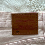 Levi's NWOT Levi’s 501 Women’s denim jean button fly pink shorts size 28 Photo 2