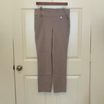Anne Klein Gray Pull On Pants With A Purple Hue. Size-8 Photo 1