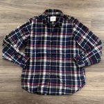 Jachs Girlfriend  Navy and Magenta Plaid Shirt Photo 0
