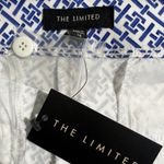 The Limited NWT  Tailored Chino Short Royal Tiles Print Blue & White Size 14 Photo 4