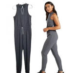 Gymshark  Solace Jersey Jumpsuit Romper Charcoal Gray Marble Womens Size Medium Photo 2