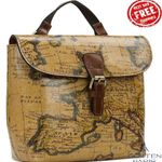 Patricia Nash Vatoni Small Printed Leather Backpack European Map Women's Bag Photo 4
