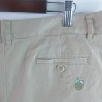 Brooks Brothers  14 35 Pineapple Embroidered Khaki Shorts Plus Photo 3