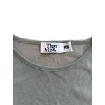 Tiger Mist - Round Neck Sleeveless Semi Sheer Tank in Gray Photo 1