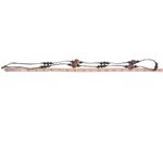 Shimmer Brown Faux Stone Acrylic Beaded Cord Long Necklace Photo 6