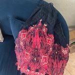 Free People Shea Printed Slip Mini Dress Crochet Blue Pink Intimately Photo 4