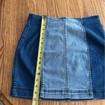 PacSun Denim Skirt Two Tone Panel Blue Short Mini Stretch Womens Skirt Size 28 Photo 3