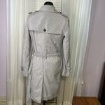 Gap Womens Trench Coat M Medium Blue Cotton Coat Photo 11
