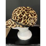 August Brand Leopard‎ Print Cadet Hat OSFM Paperboy Animal Print Photo 1